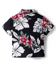 Load image into Gallery viewer, Floral Printed Shirt and Waffle Knit Pant Set