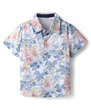 Load image into Gallery viewer, Floral Printed Shirt and Waffle Knit Pant Set
