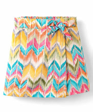 Load image into Gallery viewer, Cotton Spandex Solid Top and Zig Zag Skort Set
