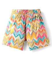 Load image into Gallery viewer, Cotton Spandex Solid Top and Zig Zag Skort Set
