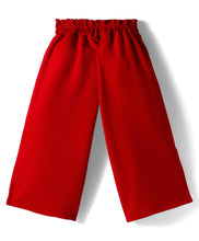 Load image into Gallery viewer, Polka Printed Woven Top and Waffle Culotte Pant Set
