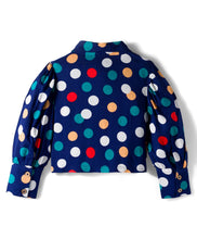 Load image into Gallery viewer, Polka Printed Woven Top and Waffle Culotte Pant Set
