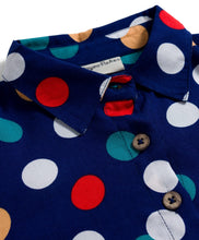 Load image into Gallery viewer, Polka Printed Woven Top and Waffle Culotte Pant Set
