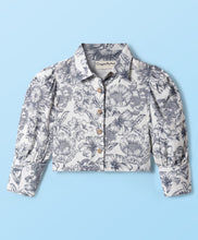 Load image into Gallery viewer, Floral Printed Woven Top and Waffle Culotte Pant Set