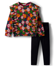 Load image into Gallery viewer, Cotton Floral Printed Top and Pant Set