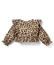 Load image into Gallery viewer, Leopard Print Frilled Top with Culotte Pant Set