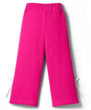 Load image into Gallery viewer, Solid Terry Side Taped with Bow Sweatshirt and Pant Co-ord Set