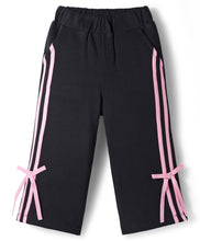 Load image into Gallery viewer, Solid Terry Side Taped with Bow Sweatshirt and Pant Co-ord Set