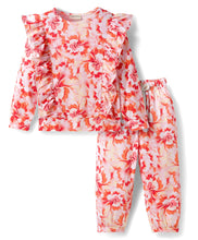 Load image into Gallery viewer, Floral Printed Top and Pant Co-ord Set
