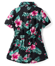 Load image into Gallery viewer, Floral Printed Long Shirt Dress with Leggings Set