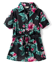 Load image into Gallery viewer, Floral Printed Long Shirt Dress with Leggings Set