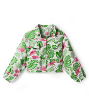 Load image into Gallery viewer, Floral Shirt Style Crop Top Belted Palazzo Co-ord Set