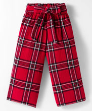 Load image into Gallery viewer, Checkered Cotton Shirt Style Crop Top Palazzo Co-ord Set
