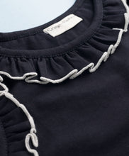 Load image into Gallery viewer, Solid Frilled Crop Top and Polka Skort Set