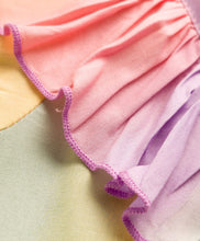 Load image into Gallery viewer, Ombre Printed Frilled Crop Top Culotte Pant Set
