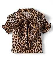Load image into Gallery viewer, Leopard Print Frilled Crop Top Culotte Pant Set