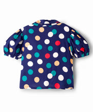 Load image into Gallery viewer, Polka Printed Crop Shirt Waffle Culotte Pant Set