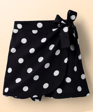 Load image into Gallery viewer, Solid Frilled Top with Bow Applique and Polka Skort Set