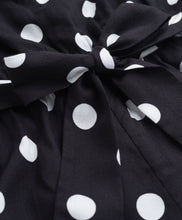 Load image into Gallery viewer, Solid Frilled Top with Bow Applique and Polka Skort Set