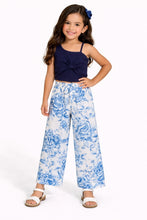 Load image into Gallery viewer, Bow Detailed Crop Top Floral Palazzo Set