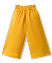 Load image into Gallery viewer, Floral Cotton Collar Top and Waffle Culotte Pant Set