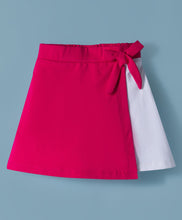 Load image into Gallery viewer, Cotton Color Block Short Sleeves Top Skort Set