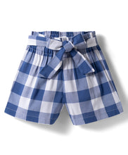 Load image into Gallery viewer, Checkered Straped Top Belted Short Co-ord Set