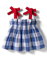 Load image into Gallery viewer, Checkered Straped Top Belted Short Co-ord Set