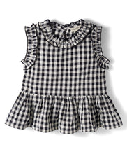 Load image into Gallery viewer, Cotton Checkered Frilled Top Palazzo Co-ord Set
