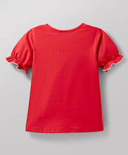 Load image into Gallery viewer, Solid Frilled Short Sleeves Top Polka Palazzo Set