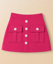Load image into Gallery viewer, Cotton Straped Top Skirt Set with Bow Applique