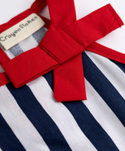 Load image into Gallery viewer, Striped Halter Neck Frilled Top Pleated Skirt Set