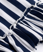 Load image into Gallery viewer, Striped Halter Neck Frilled Top Pleated Skirt Set