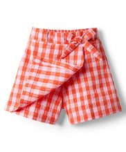 Load image into Gallery viewer, Checkered Straped Top Flap Skort Co-ord Set