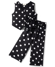 Load image into Gallery viewer, Polka Printed Sleeveless Top and Pant Co-ord Set