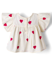 Load image into Gallery viewer, Cotton Hearts Printed Bow Top and Pant Set