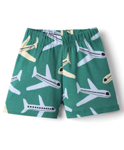 Load image into Gallery viewer, Cotton Airplane Printed Tshirt and Short Co-ord Set