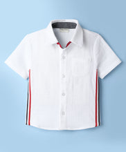 Load image into Gallery viewer, Cotton Double Cloth Fabric Taped Half Sleeves Shirt