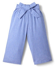 Load image into Gallery viewer, Striped Bow Applique Top Pant Co-ord Set