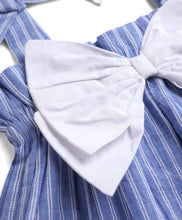 Load image into Gallery viewer, Striped Bow Applique Top Pant Co-ord Set