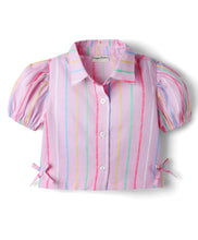 Load image into Gallery viewer, Cotton Striped Top Pant Co-ord Set