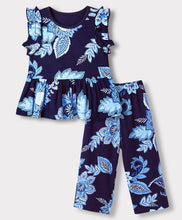 Load image into Gallery viewer, Cotton Floral Printed Top Pant Co-ord Set
