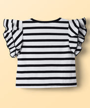 Load image into Gallery viewer, Cotton Striped Top Flared Pant Set