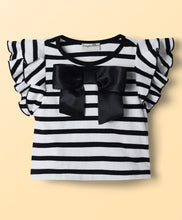 Load image into Gallery viewer, Cotton Striped Top Flared Pant Set
