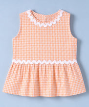 Load image into Gallery viewer, Checkered with Lace Top and Pant Co-ord Set