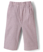 Load image into Gallery viewer, Cotton Checkered Top and Pant Co-ord Set - Pink
