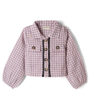 Load image into Gallery viewer, Cotton Checkered Top and Pant Co-ord Set - Pink