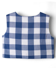 Load image into Gallery viewer, Checkered Jacket and Pant Co-ord Set - Blue