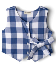 Load image into Gallery viewer, Checkered Jacket and Pant Co-ord Set - Blue