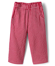 Load image into Gallery viewer, Cotton Checkered Knotted Top Pant Co-ord Set - Magenta